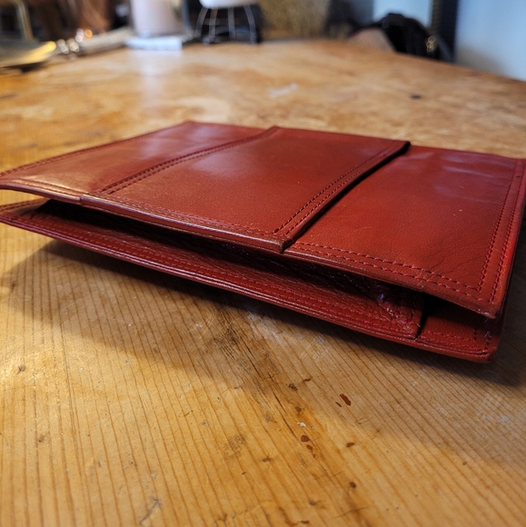 Yves Saint Laurent Clutch Bag Leather Vintage New W/ Tag - Picture 3 of 4